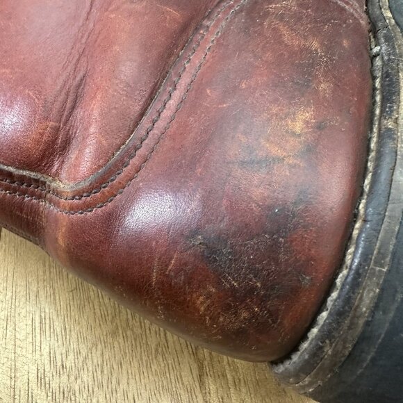 IRISH SETTER USA by Red Wing Vtg Cognac All-Leather Mountain Boots Men's 12B - Picture 9 of 16